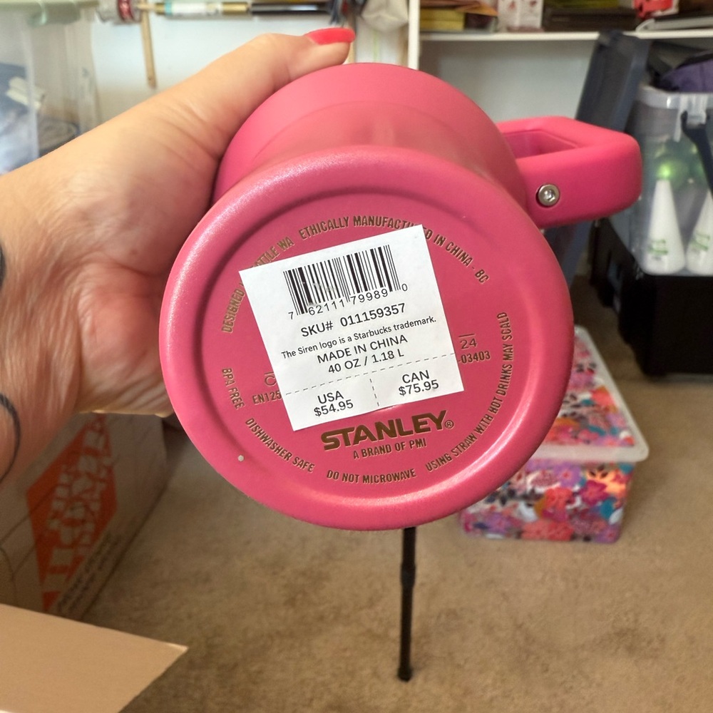 Starbucks Pink Tumbler with Straw NWT - Picture 2 of 4